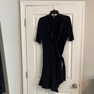 Navy wrap dress